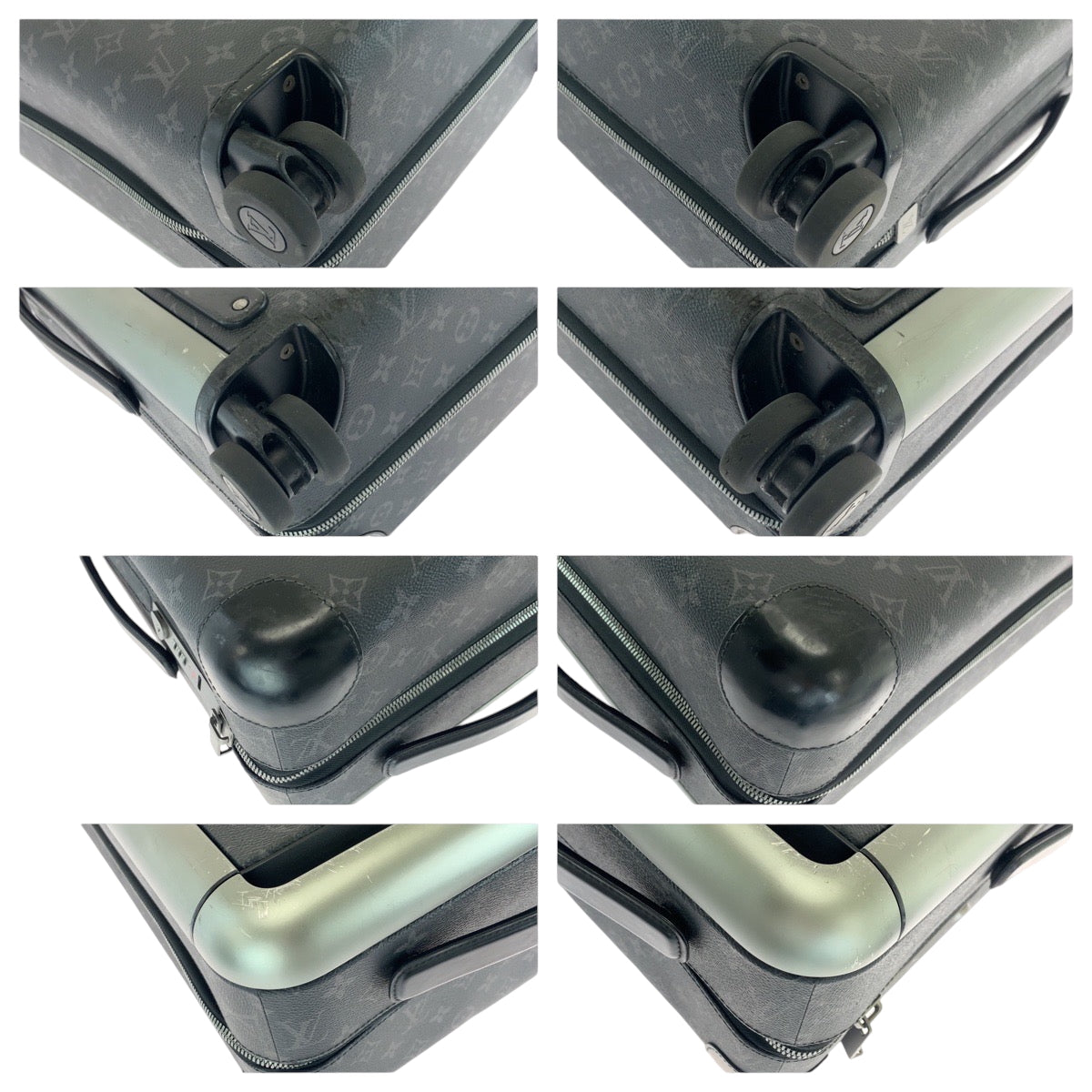 17095
LOUIS VUITTON ルイヴィトン モノグラム エクリプス ホライゾン50 ブラック 黒 シルバー金具 PVC M10252 キャリーケース スーツケース  メンズ