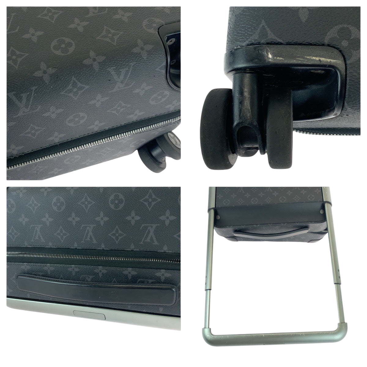 17095
LOUIS VUITTON ルイヴィトン モノグラム エクリプス ホライゾン50 ブラック 黒 シルバー金具 PVC M10252 キャリーケース スーツケース  メンズ