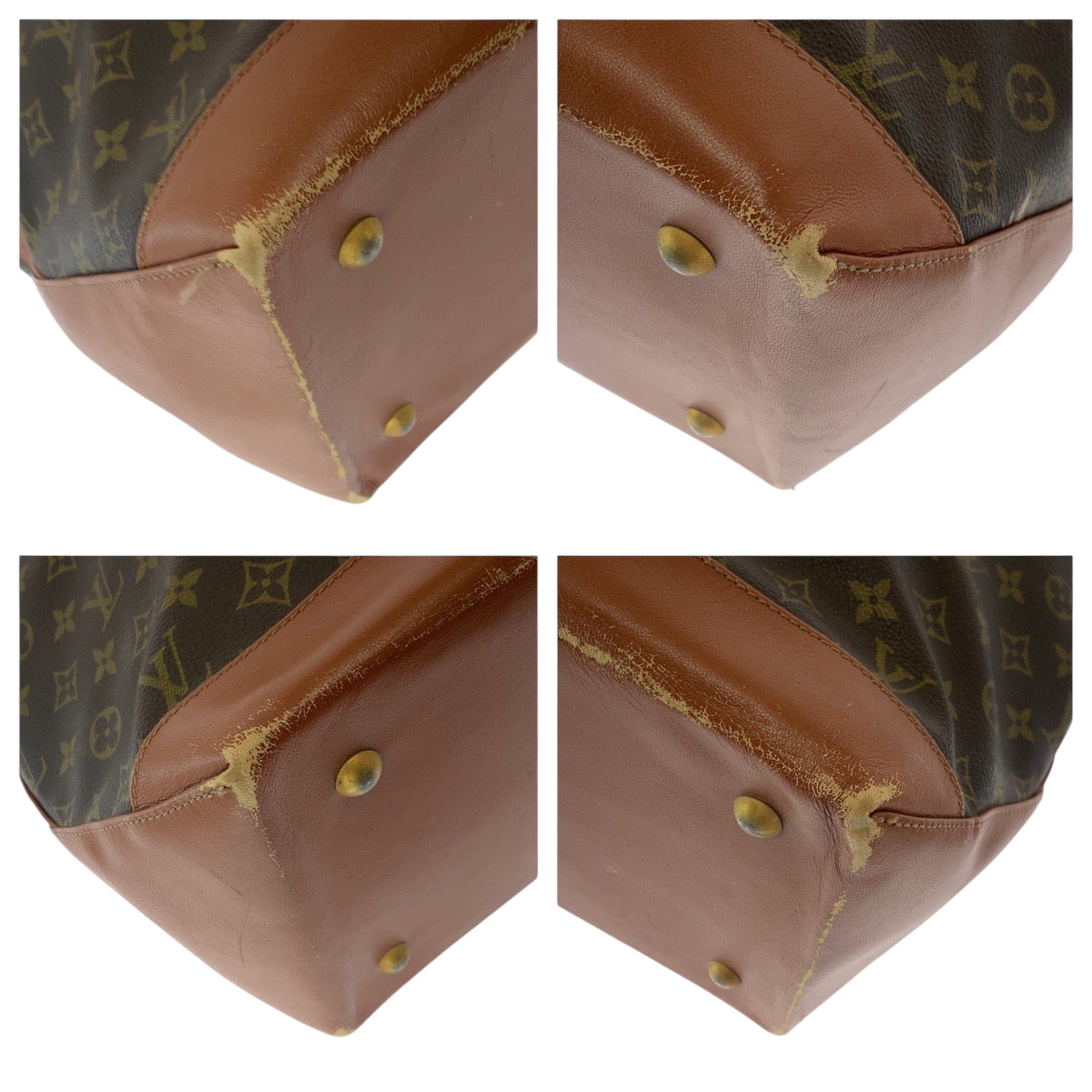 17097
LOUIS VUITTON ルイヴィトン モノグラム サックウィークエンドGM ブラウン ゴールド金具 PVC M42420 トートバッグ ショルダーバッグ  メンズ AB43