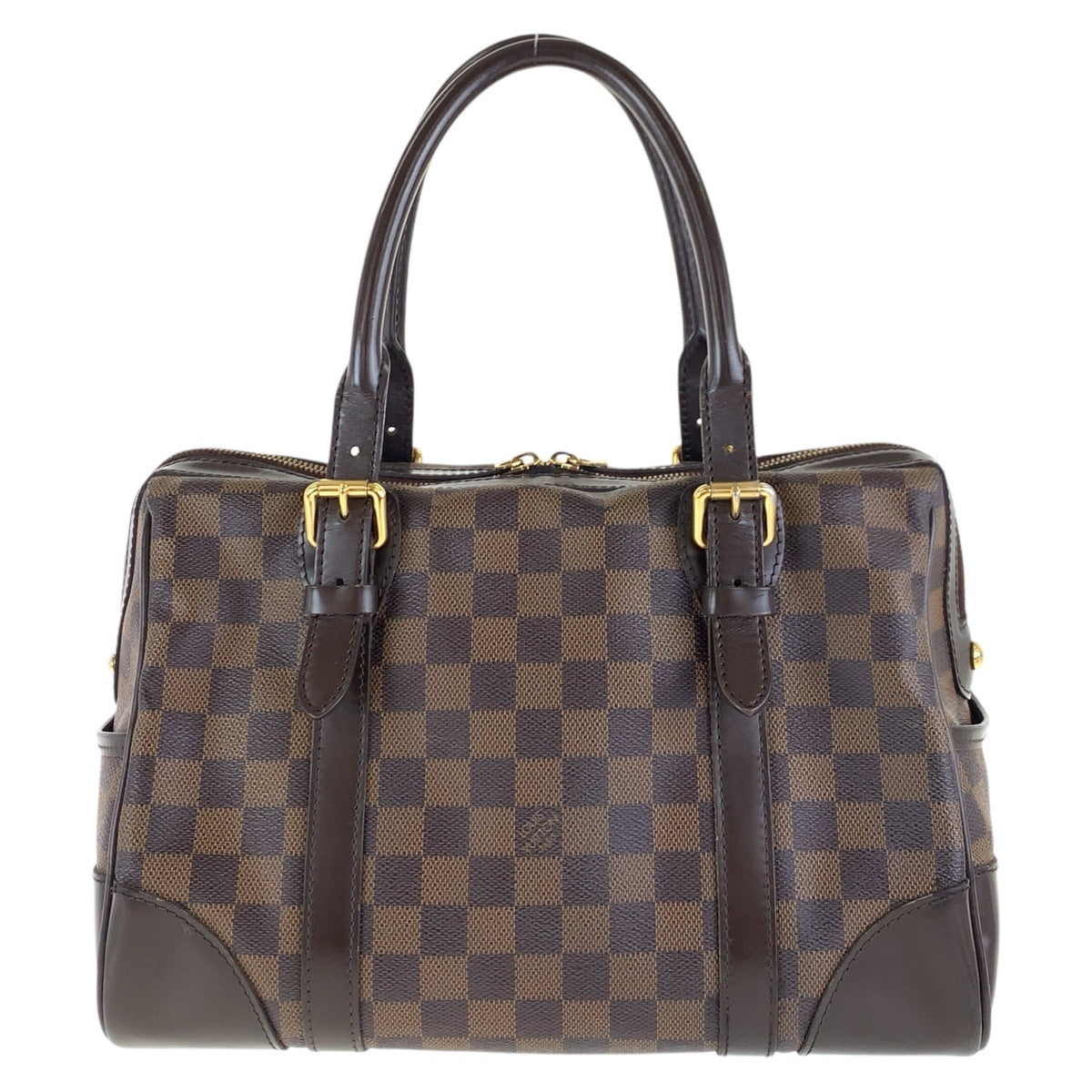 17102
LOUIS VUITTON ルイヴィトン ダミエ バークレー ブラウン ゴールド金具 PVC / レザー N52000 ハンドバッグ ミニボストンバッグ  レディース