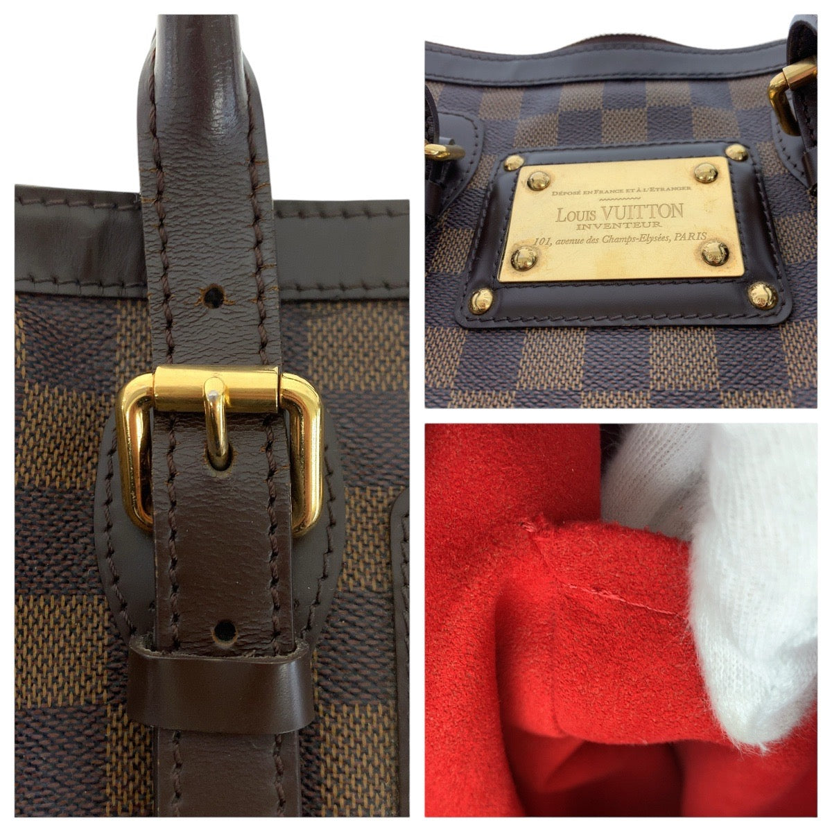 17102
LOUIS VUITTON ルイヴィトン ダミエ バークレー ブラウン ゴールド金具 PVC / レザー N52000 ハンドバッグ ミニボストンバッグ  レディース
