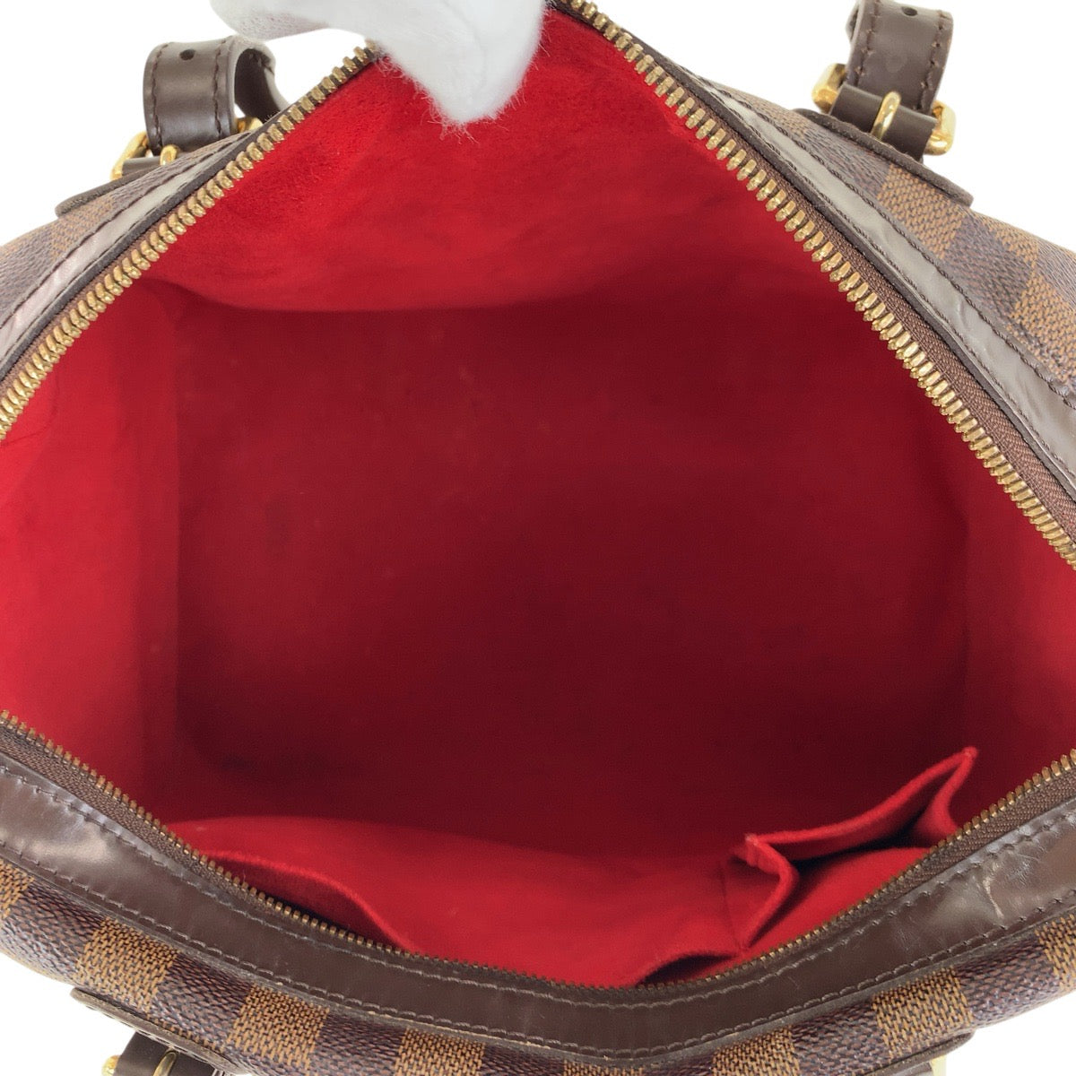 17102
LOUIS VUITTON ルイヴィトン ダミエ バークレー ブラウン ゴールド金具 PVC / レザー N52000 ハンドバッグ ミニボストンバッグ  レディース