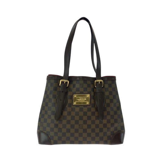 17103
LOUIS VUITTON ルイヴィトン ダミエ ハムステッドMM ブラウン ゴールド金具 PVC N51204 トートバッグ ショルダーバッグ  レディース