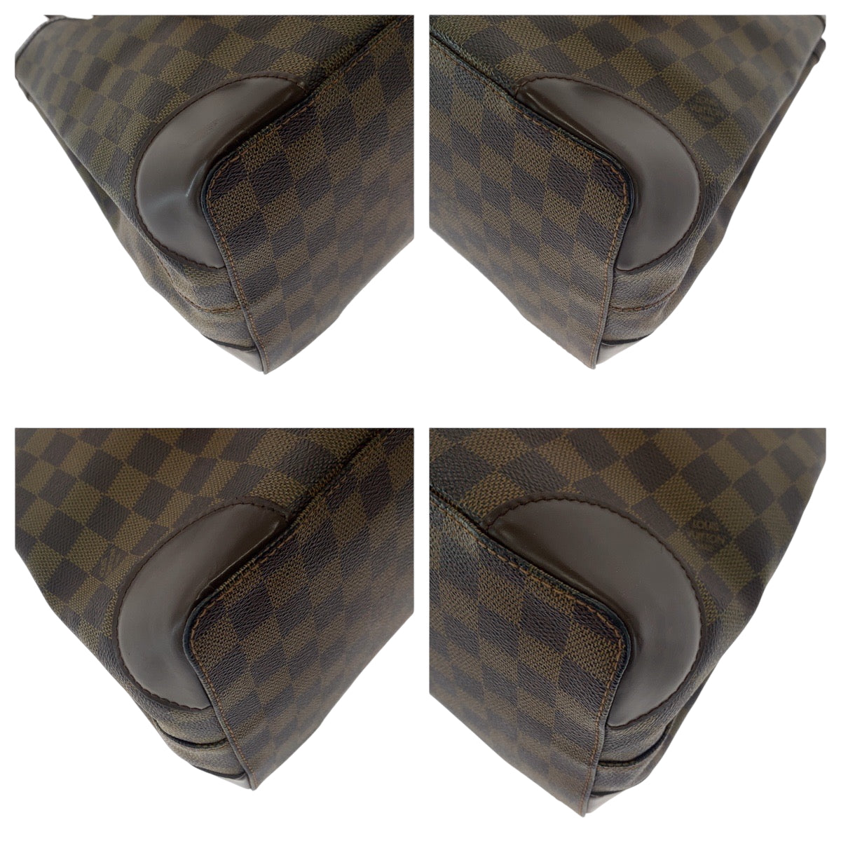 17103
LOUIS VUITTON ルイヴィトン ダミエ ハムステッドMM ブラウン ゴールド金具 PVC N51204 トートバッグ ショルダーバッグ  レディース