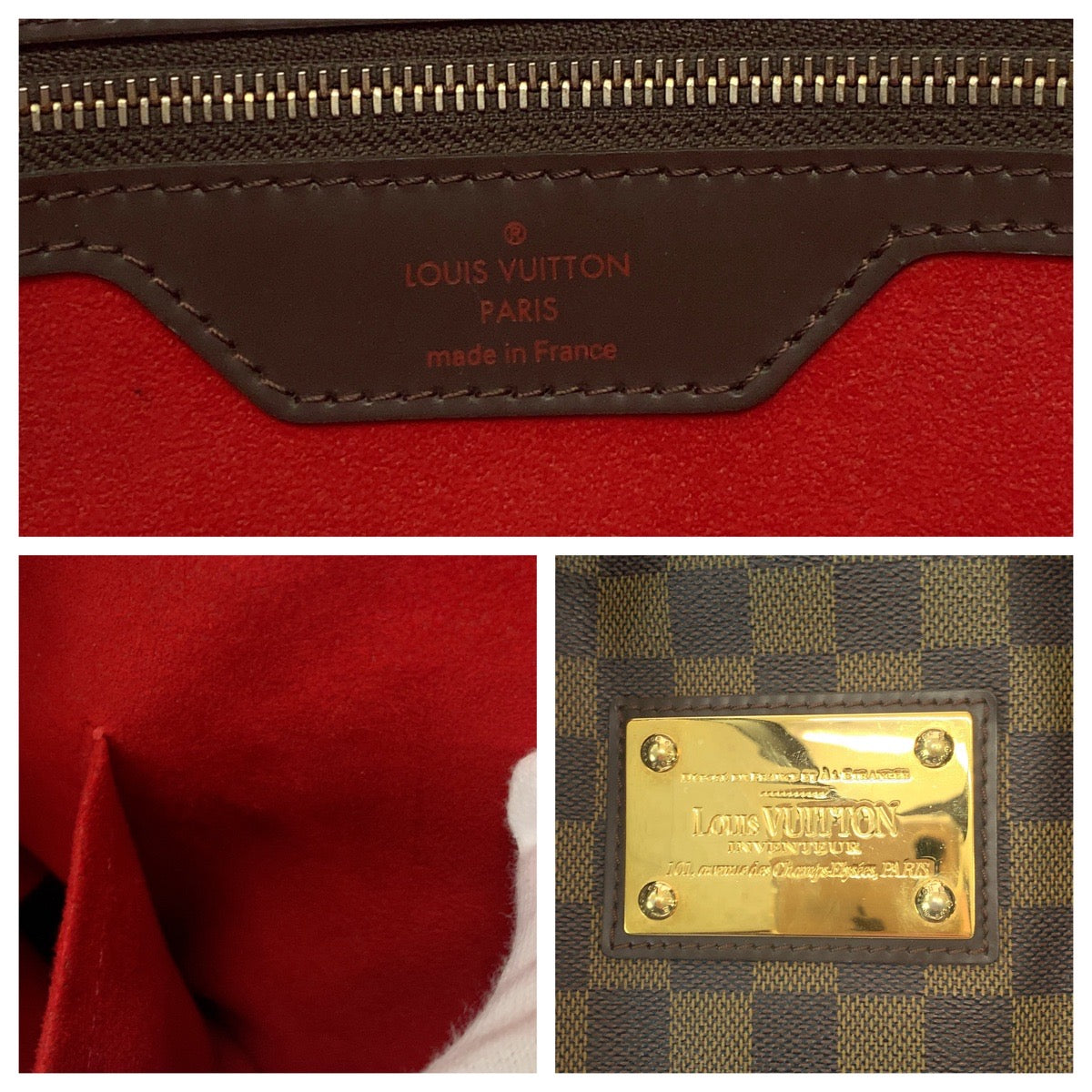 17103
LOUIS VUITTON ルイヴィトン ダミエ ハムステッドMM ブラウン ゴールド金具 PVC N51204 トートバッグ ショルダーバッグ  レディース