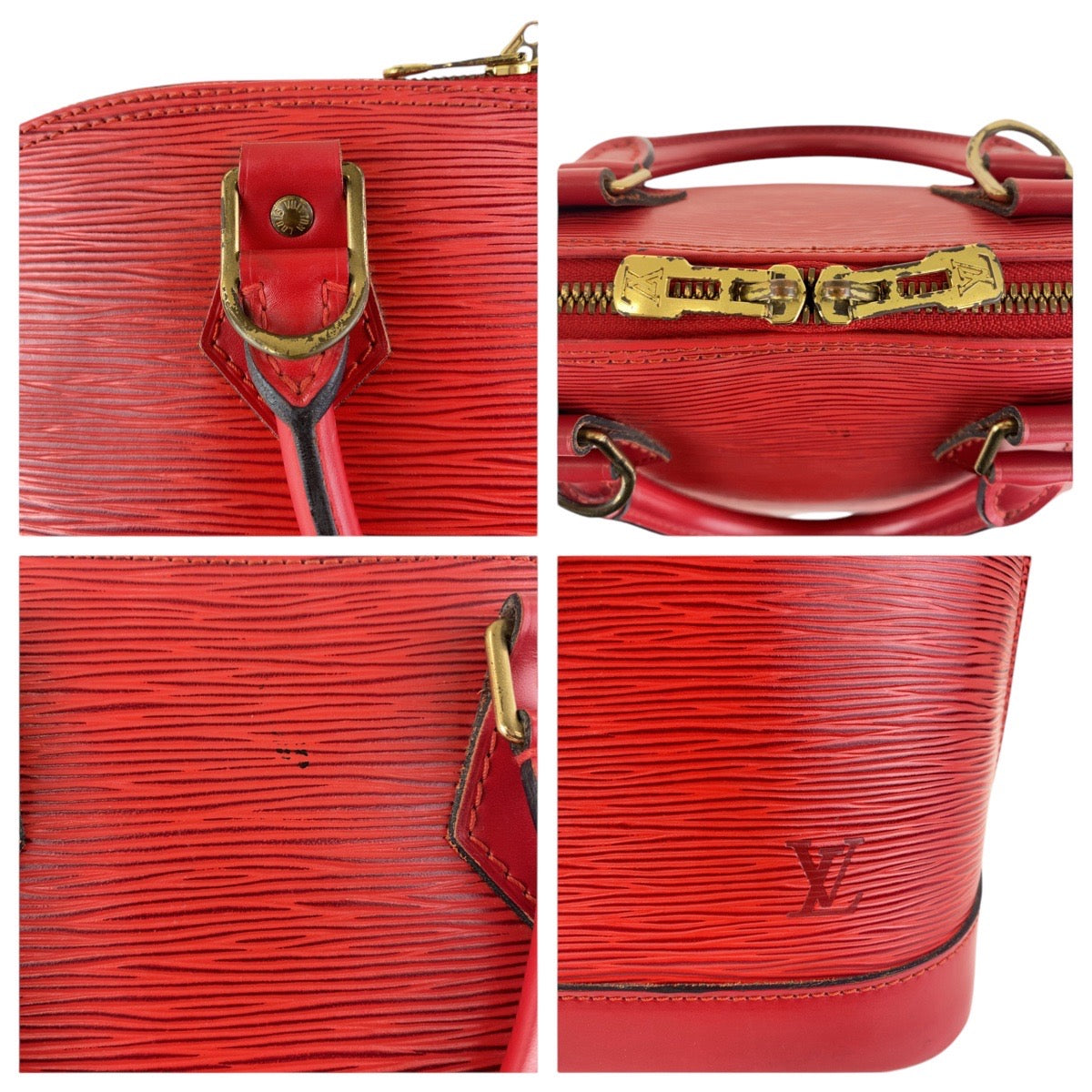 17104
LOUIS VUITTON ルイヴィトン エピ アルマ レッド ゴールド金具 エピレザー M40850 ハンドバッグ トートバッグ レディース ABP48