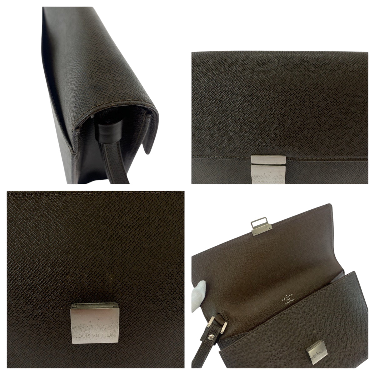 17106
LOUIS VUITTON ルイヴィトン タイガ セレンガ ブラウン シルバー金具 タイガ M30786 セカンドバッグ クラッチバッグ  メンズ ABP36
