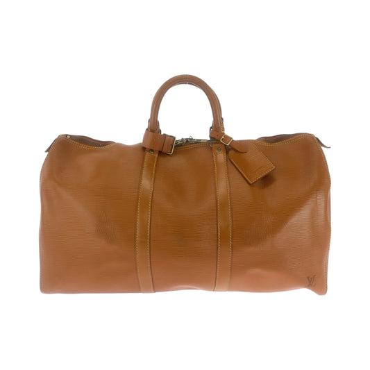 17110
LOUIS VUITTON ルイヴィトン エピ キーポル50 男女兼用 ブラウン ゴールド金具 エピレザー M42968 ボストンバッグ ハンドバッグ  メンズ
