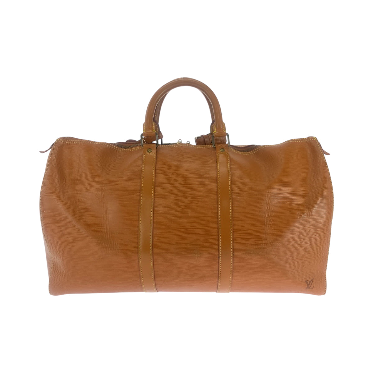 17110
LOUIS VUITTON ルイヴィトン エピ キーポル50 男女兼用 ブラウン ゴールド金具 エピレザー M42968 ボストンバッグ ハンドバッグ  メンズ