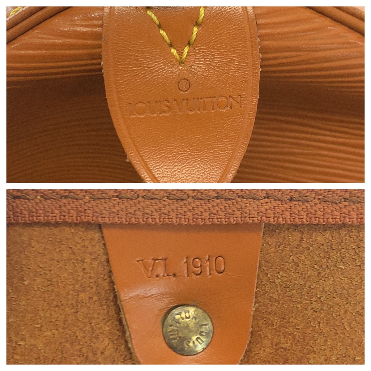 17110
LOUIS VUITTON ルイヴィトン エピ キーポル50 男女兼用 ブラウン ゴールド金具 エピレザー M42968 ボストンバッグ ハンドバッグ  メンズ