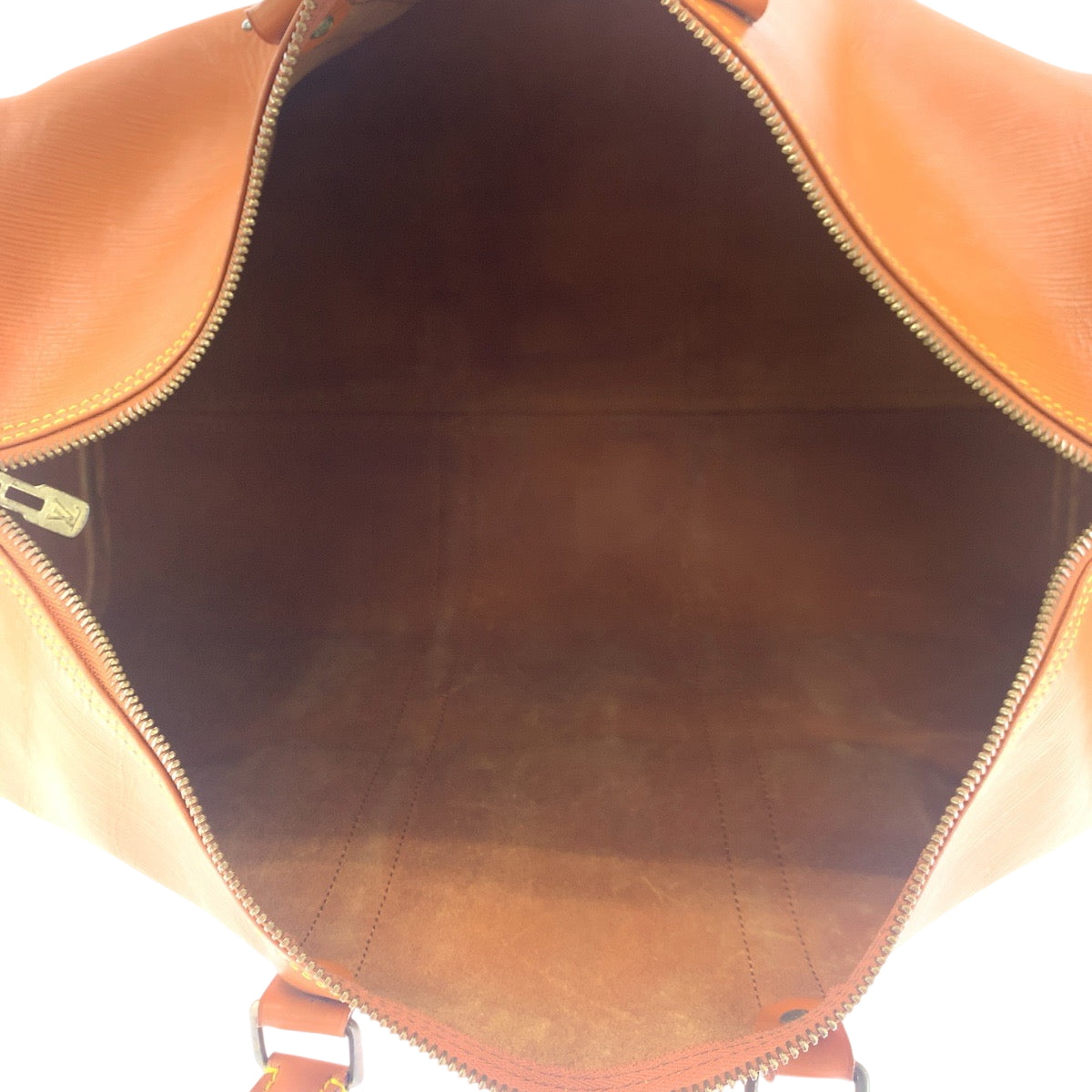 17110
LOUIS VUITTON ルイヴィトン エピ キーポル50 男女兼用 ブラウン ゴールド金具 エピレザー M42968 ボストンバッグ ハンドバッグ  メンズ