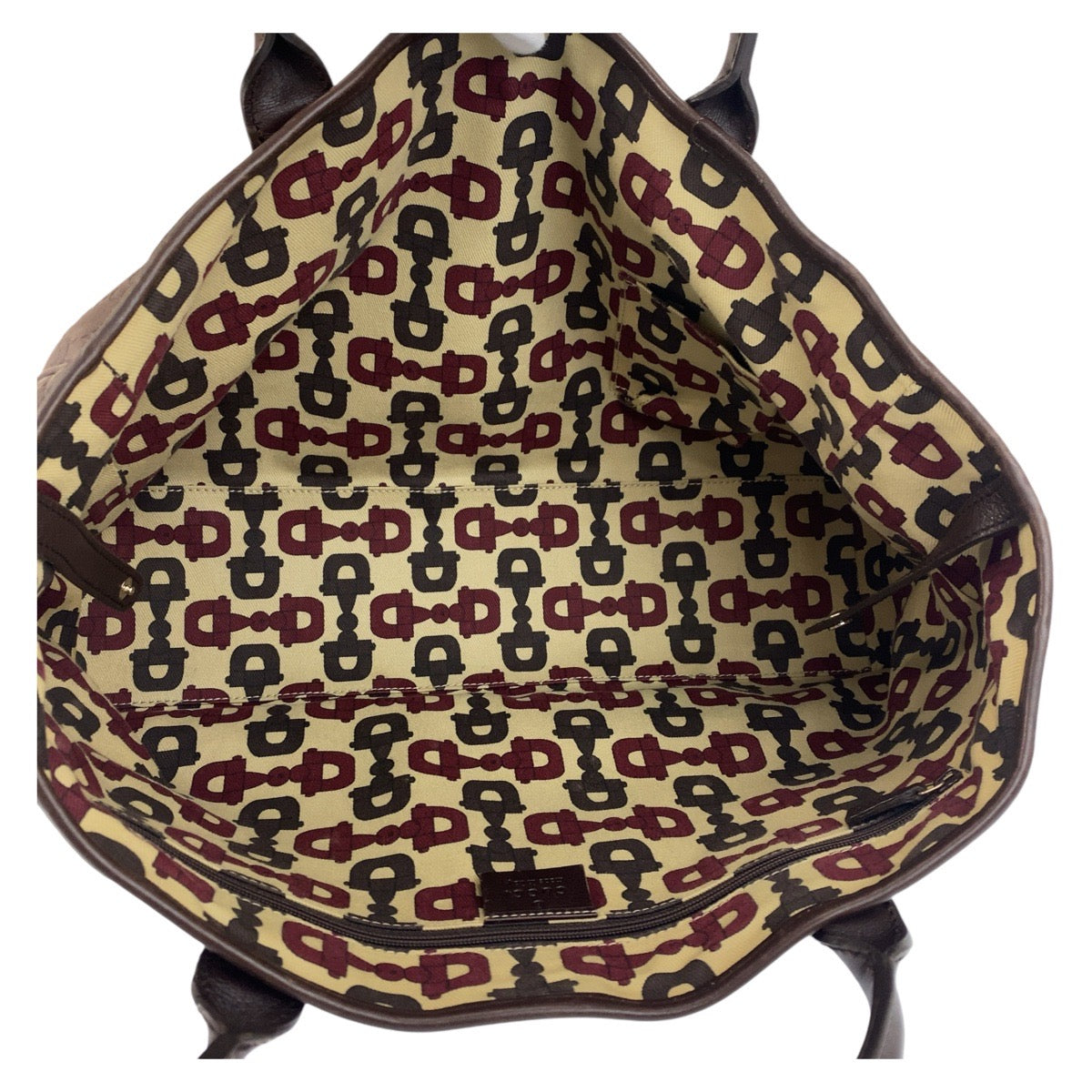 17113
GUCCI グッチ グッチシマ プリンシー ブラウン ゴールド金具 レザー 163805 トートバッグ ショルダーバッグ  レディース