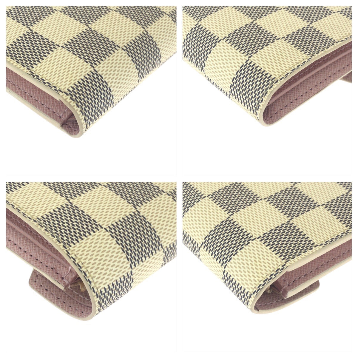 17114
LOUIS VUITTON ルイヴィトン ダミエアズール ポルトフォイユ ヴィクトリーヌ ベージュ アイボリー ゴールド金具 PVC N64022 三つ折り財布 折財布 コンパクトウォレット  レディース A40