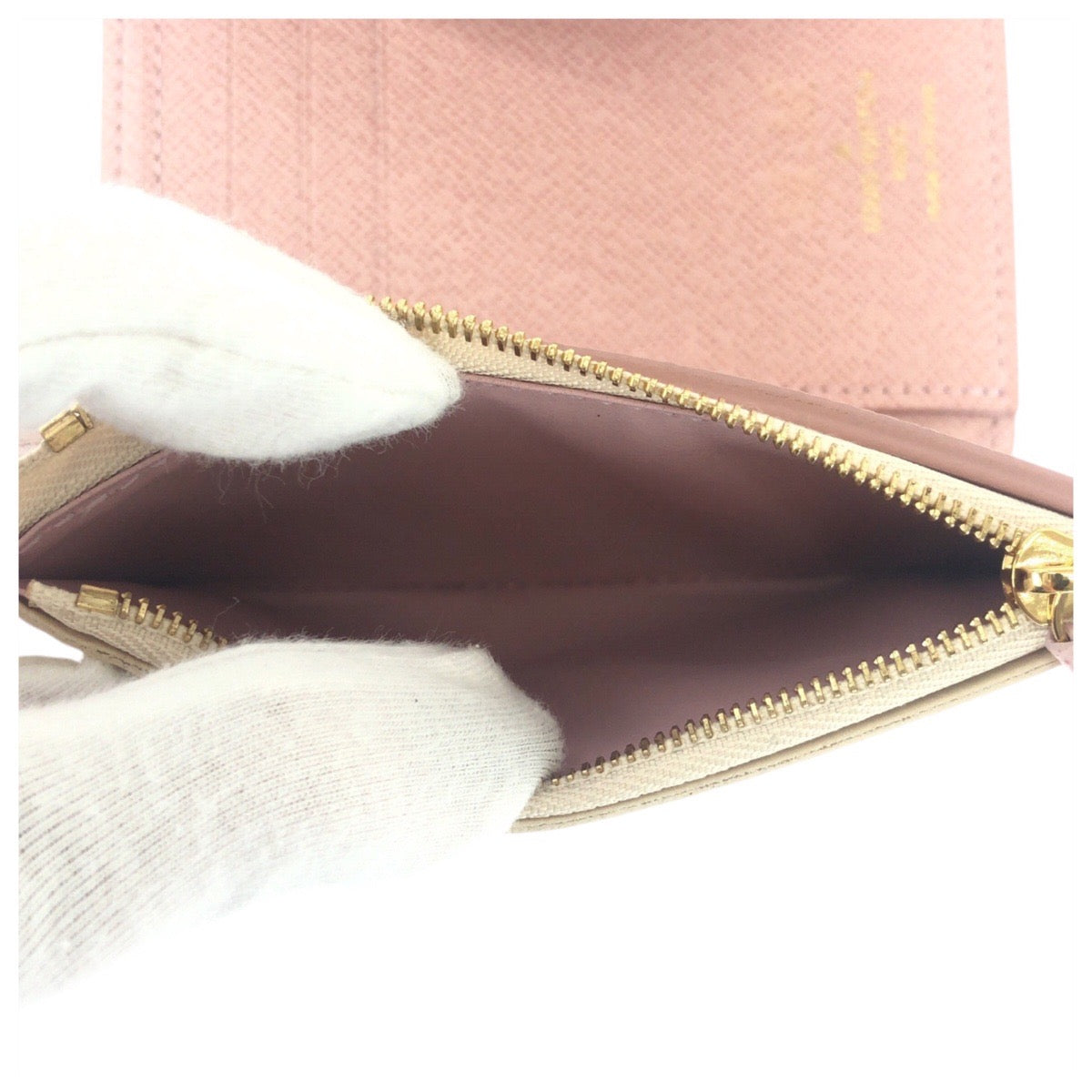 17114
LOUIS VUITTON ルイヴィトン ダミエアズール ポルトフォイユ ヴィクトリーヌ ベージュ アイボリー ゴールド金具 PVC N64022 三つ折り財布 折財布 コンパクトウォレット  レディース A40