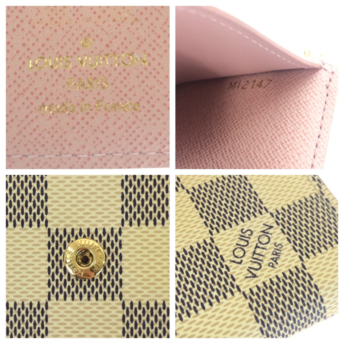 17114
LOUIS VUITTON ルイヴィトン ダミエアズール ポルトフォイユ ヴィクトリーヌ ベージュ アイボリー ゴールド金具 PVC N64022 三つ折り財布 折財布 コンパクトウォレット  レディース A40