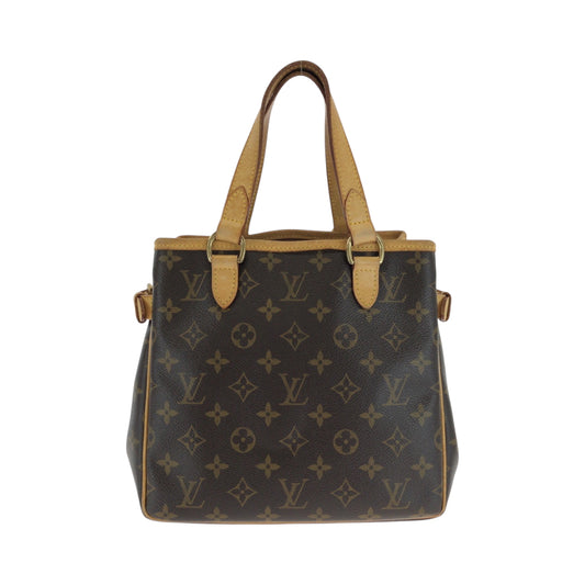17115
LOUIS VUITTON ルイヴィトン モノグラム バティニョール ブラウン ゴールド金具 PVC M51156 ハンドバッグ トートバッグ レディース AB59