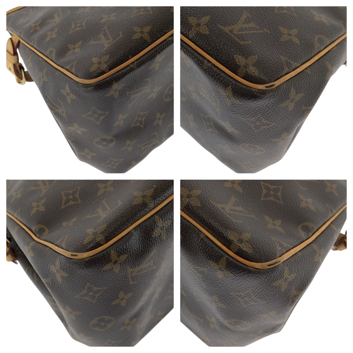 17115
LOUIS VUITTON ルイヴィトン モノグラム バティニョール ブラウン ゴールド金具 PVC M51156 ハンドバッグ トートバッグ レディース AB59