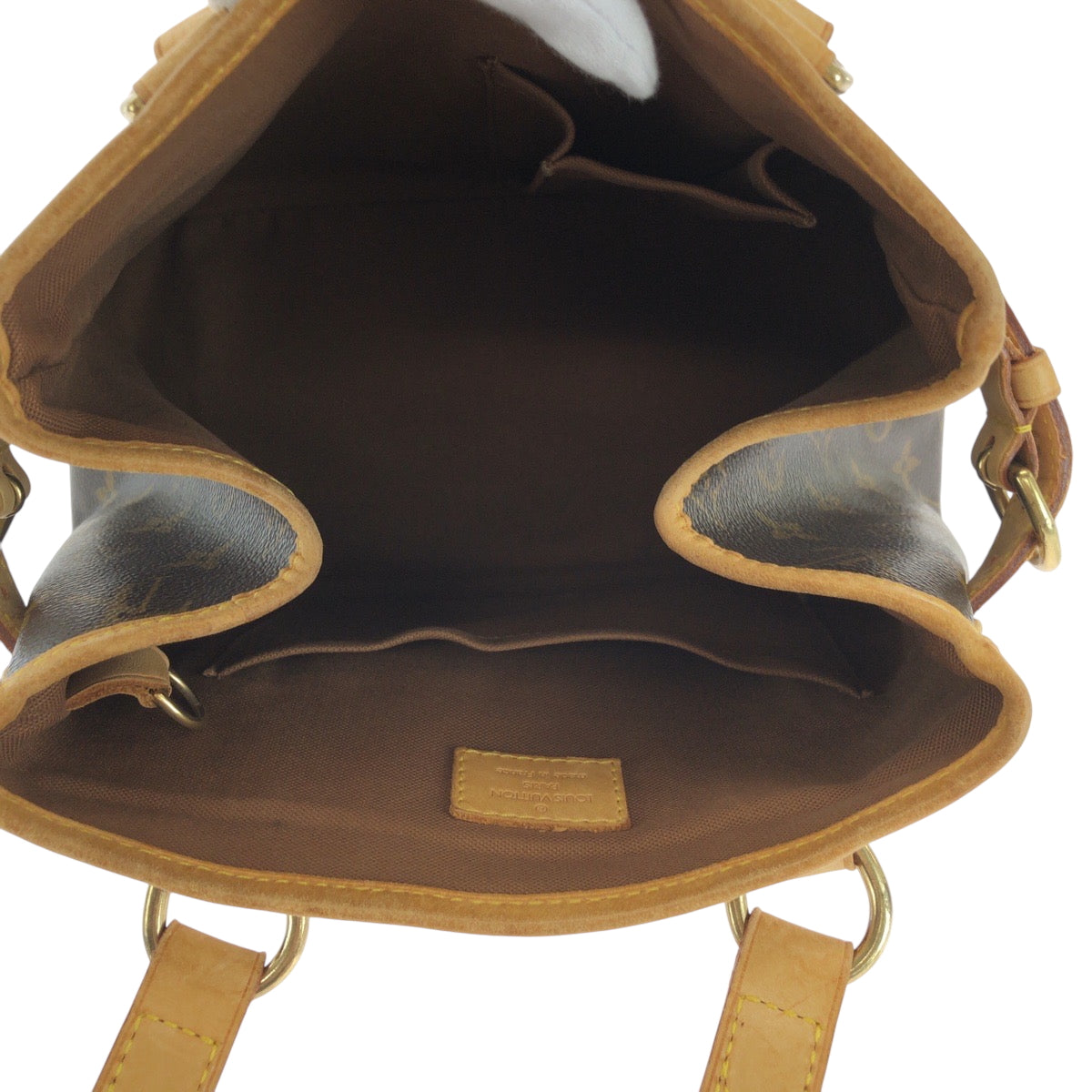 17115
LOUIS VUITTON ルイヴィトン モノグラム バティニョール ブラウン ゴールド金具 PVC M51156 ハンドバッグ トートバッグ レディース AB59