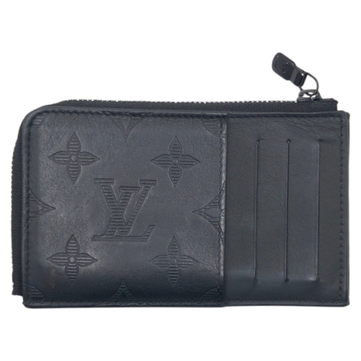 17116
LOUIS VUITTON ルイヴィトン モノグラム ハイブリッドウォレット ブラック 黒 レザー M82526 コインケース 小銭入れ コンパクトウォレット  メンズ AB39