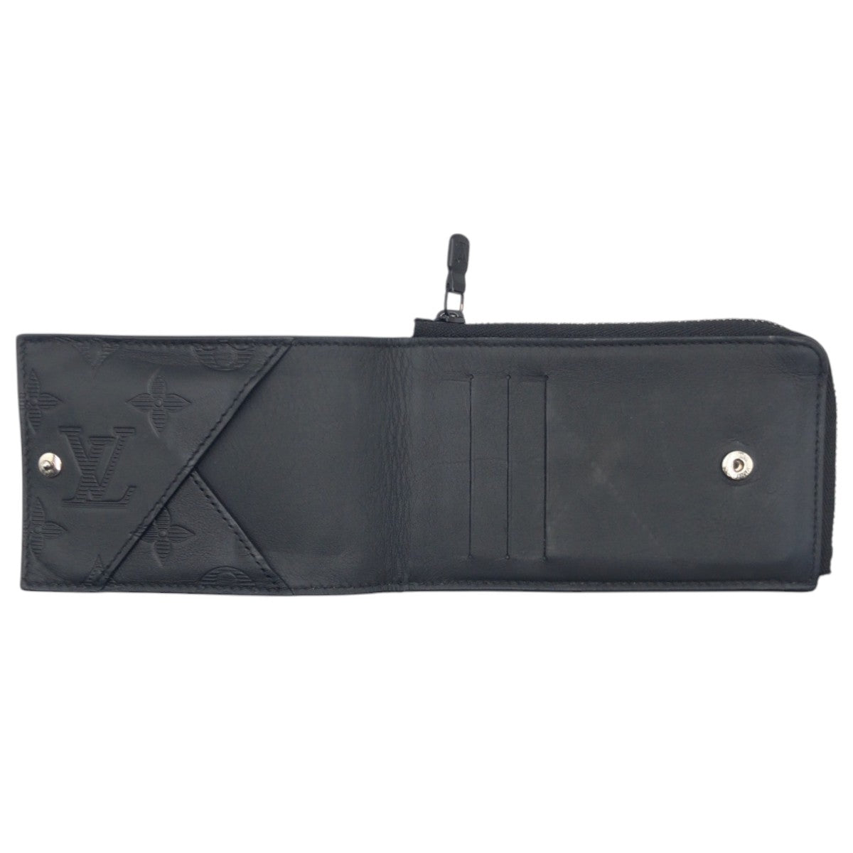 17116
LOUIS VUITTON ルイヴィトン モノグラム ハイブリッドウォレット ブラック 黒 レザー M82526 コインケース 小銭入れ コンパクトウォレット  メンズ AB39