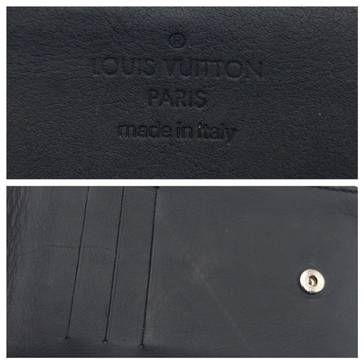 17116
LOUIS VUITTON ルイヴィトン モノグラム ハイブリッドウォレット ブラック 黒 レザー M82526 コインケース 小銭入れ コンパクトウォレット  メンズ AB39