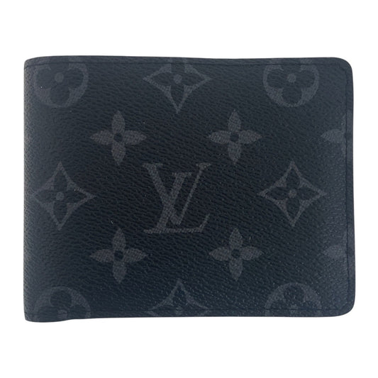 17117
LOUIS VUITTON ルイヴィトン モノグラム ポルトフォイユ ミュルティプル ブラック 黒 グレー PVC M61695 折財布 コンパクトウォレット  メンズ
