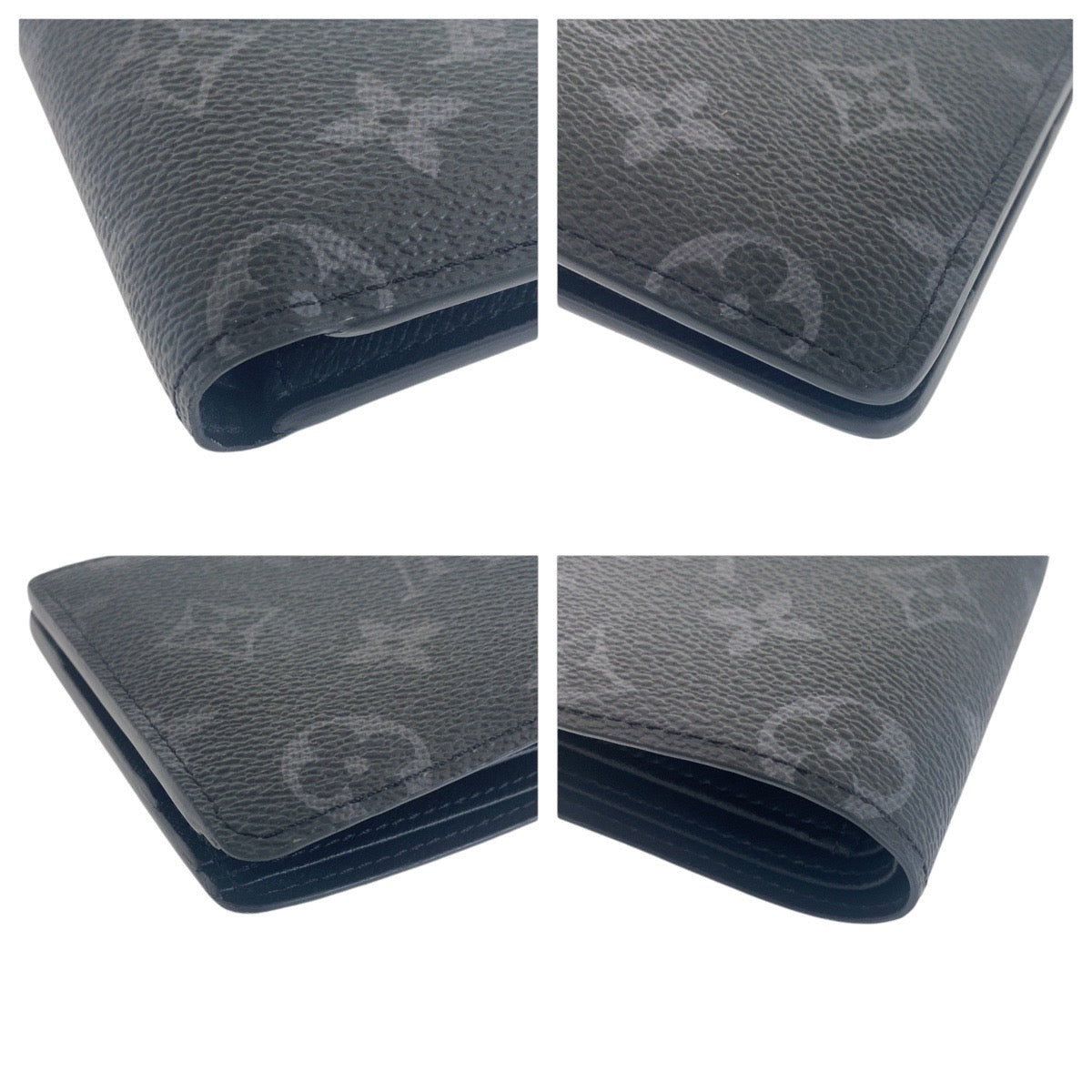 17117
LOUIS VUITTON ルイヴィトン モノグラム ポルトフォイユ ミュルティプル ブラック 黒 グレー PVC M61695 折財布 コンパクトウォレット  メンズ