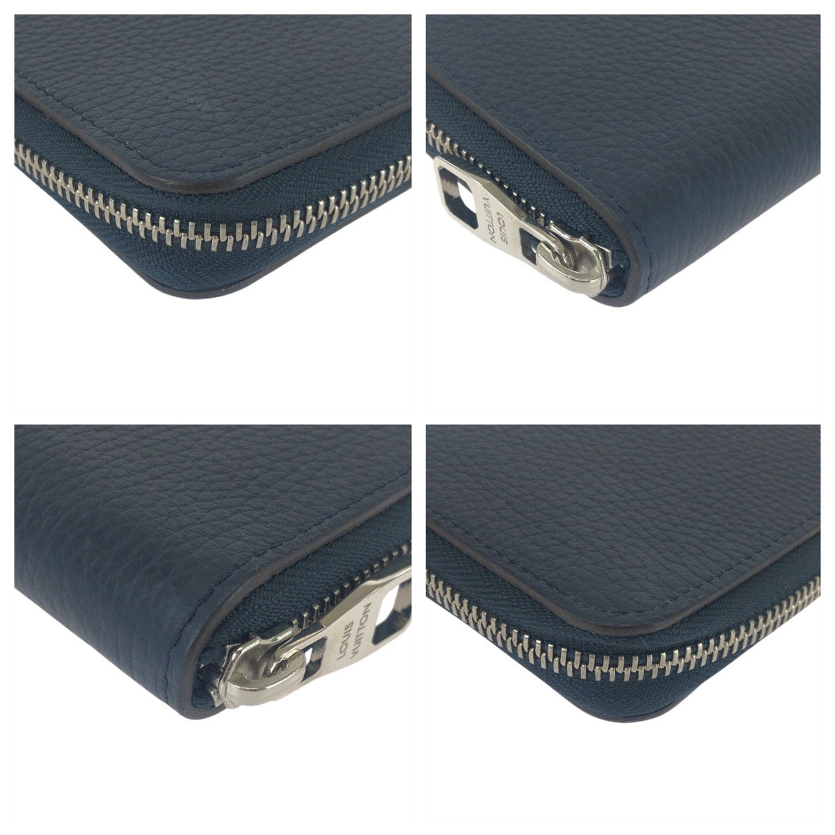 17119
LOUIS VUITTON ルイヴィトン トリヨン ジッピーウォレット ヴェルティカル ネイビー 紺 シルバー金具 レザー M58865 長財布 ロングウォレット  メンズ A65