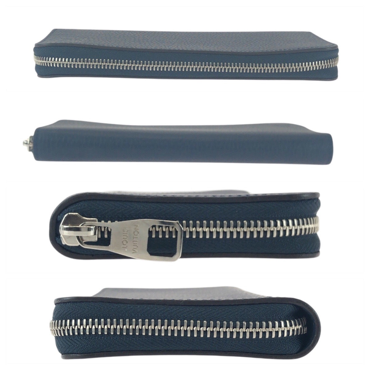 17119
LOUIS VUITTON ルイヴィトン トリヨン ジッピーウォレット ヴェルティカル ネイビー 紺 シルバー金具 レザー M58865 長財布 ロングウォレット  メンズ A65