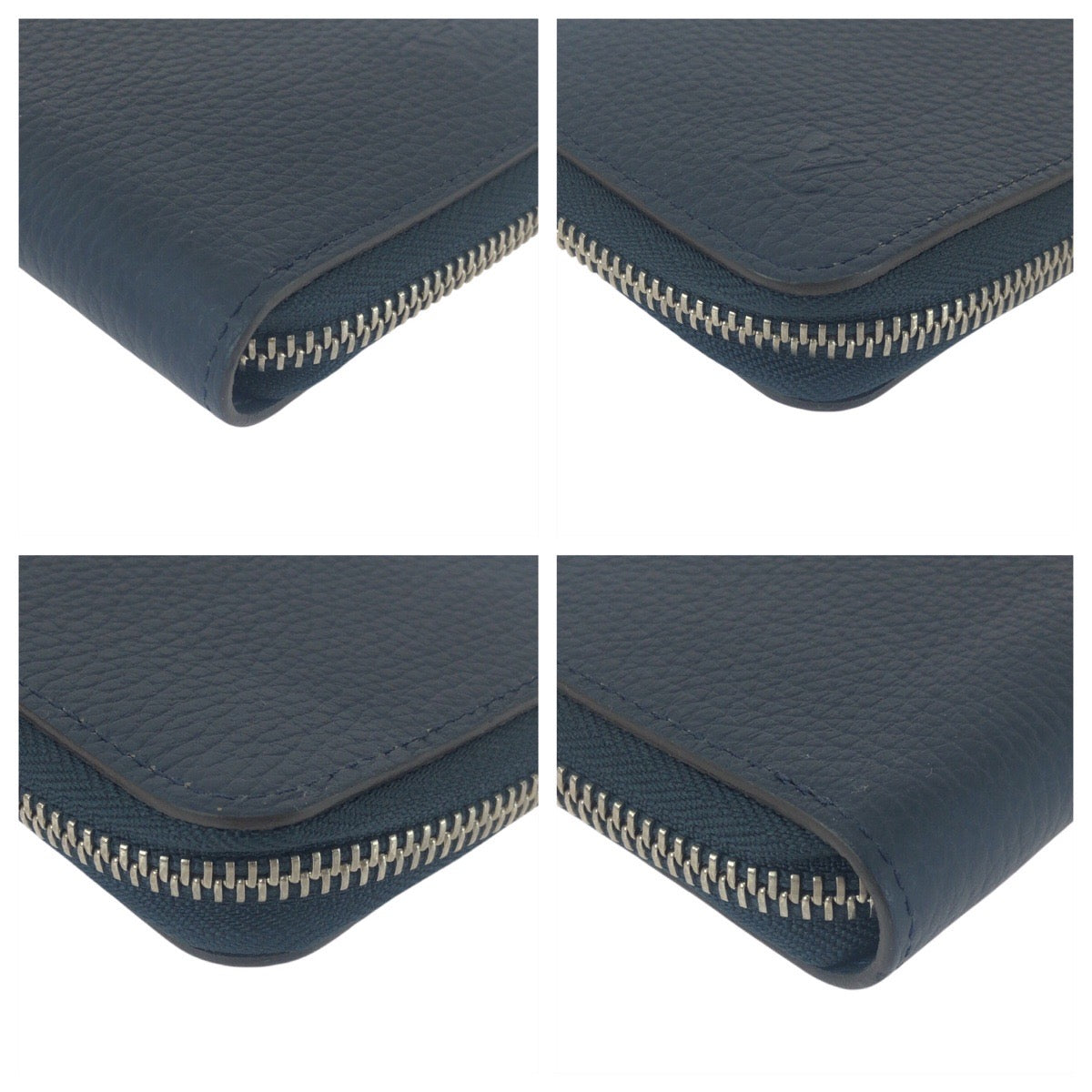 17119
LOUIS VUITTON ルイヴィトン トリヨン ジッピーウォレット ヴェルティカル ネイビー 紺 シルバー金具 レザー M58865 長財布 ロングウォレット  メンズ A65