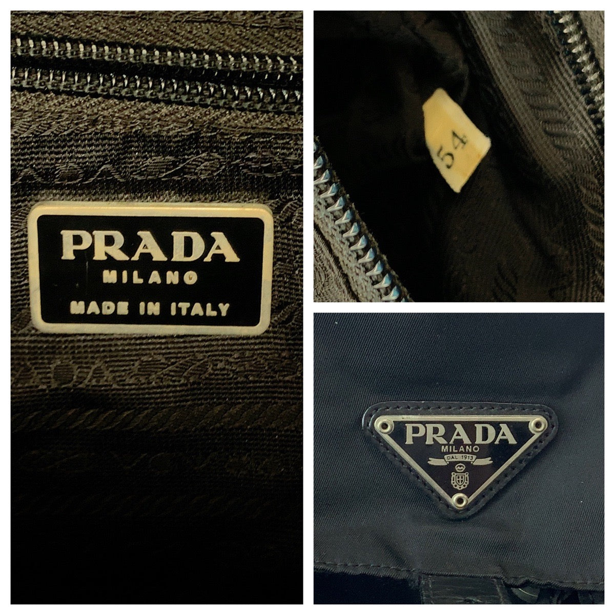 17121
PRADA プラダ テスート 三角ロゴプレート ブラック 黒 シルバー金具 ナイロン リュックサック バックパック  レディース ABP48