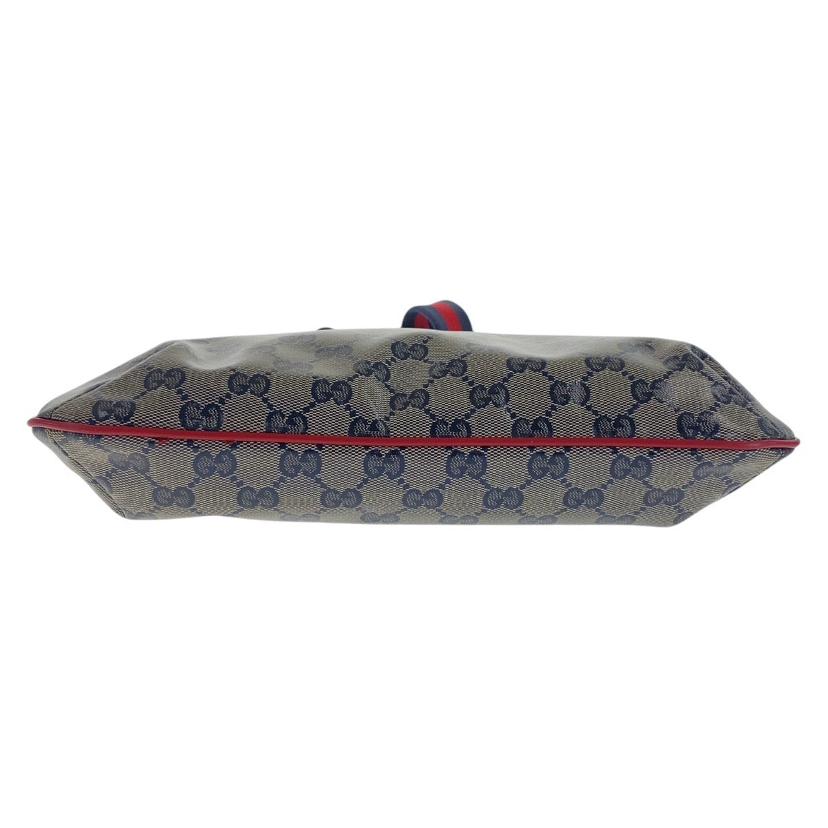 17123
GUCCI グッチ シェリーライン GGクリスタル ネイビー レッド ゴールド金具 コーティングキャンバス 189749 斜め掛け ショルダーバッグ  レディース ABP39