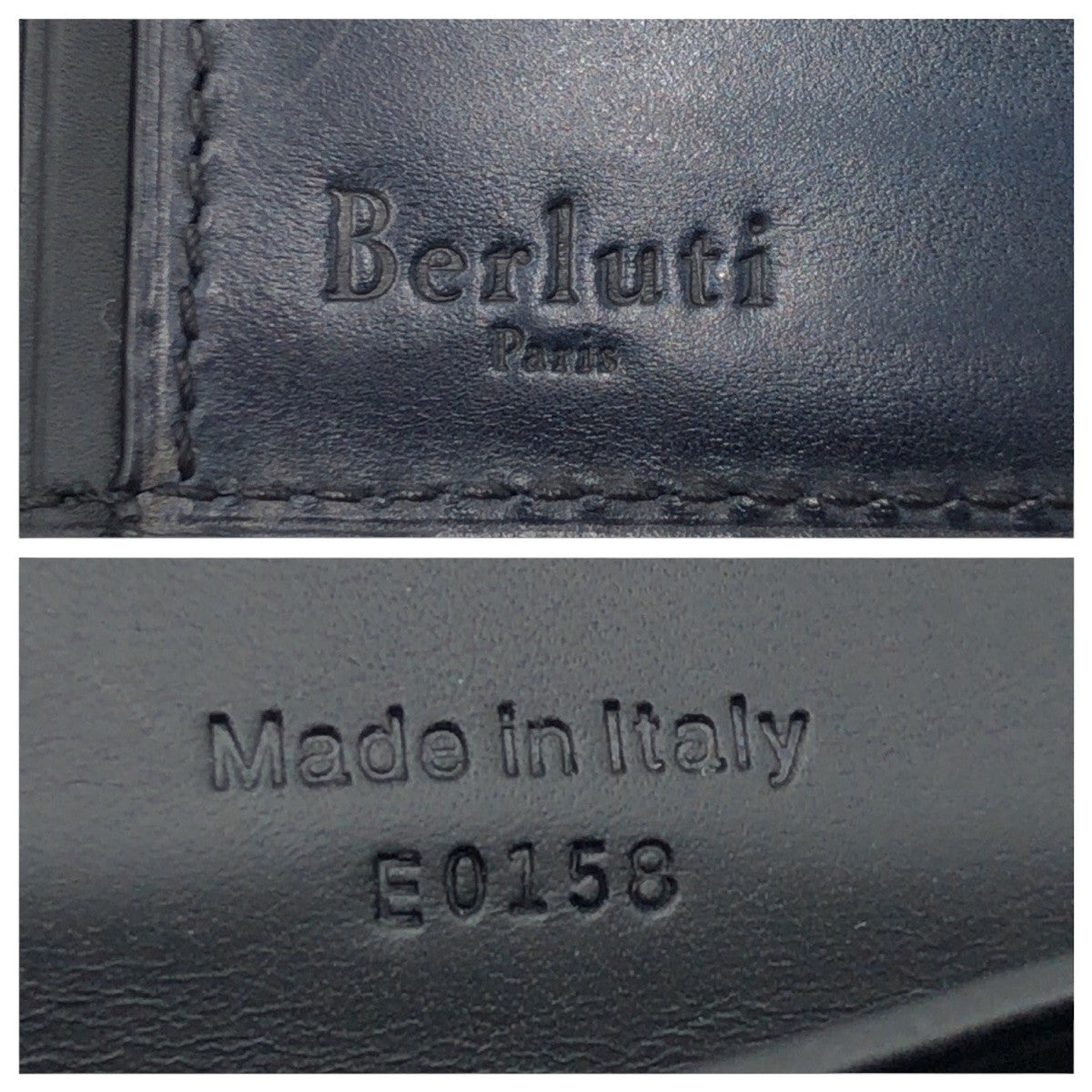 17124
Berluti ベルルッティ スクリット カリグラフィ エスパス エン ウォレット ネイビー レザー E0158 長財布 ロングウォレット  メンズ ABP54