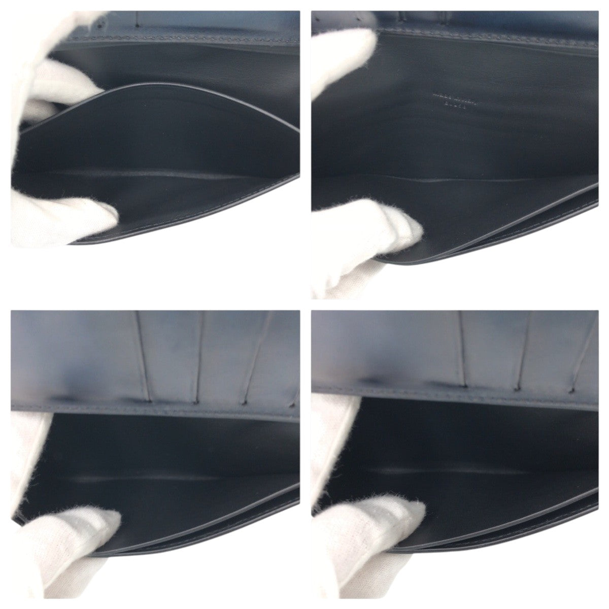 17124
Berluti ベルルッティ スクリット カリグラフィ エスパス エン ウォレット ネイビー レザー E0158 長財布 ロングウォレット  メンズ ABP54