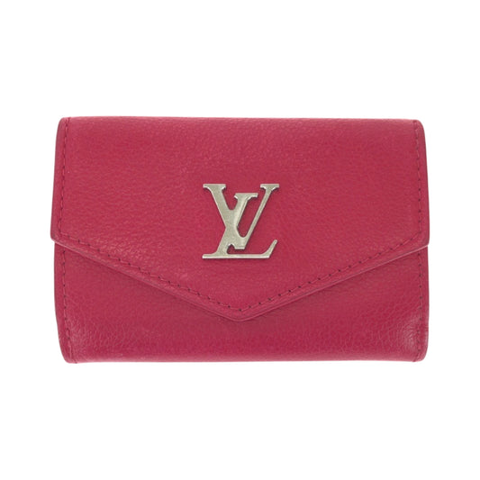 17126
LOUIS VUITTON ルイヴィトン ポルトフォイユ ロック ミニ ピンク シルバー金具 レザー M67858 折財布 コンパクトウォレット  レディース AB27