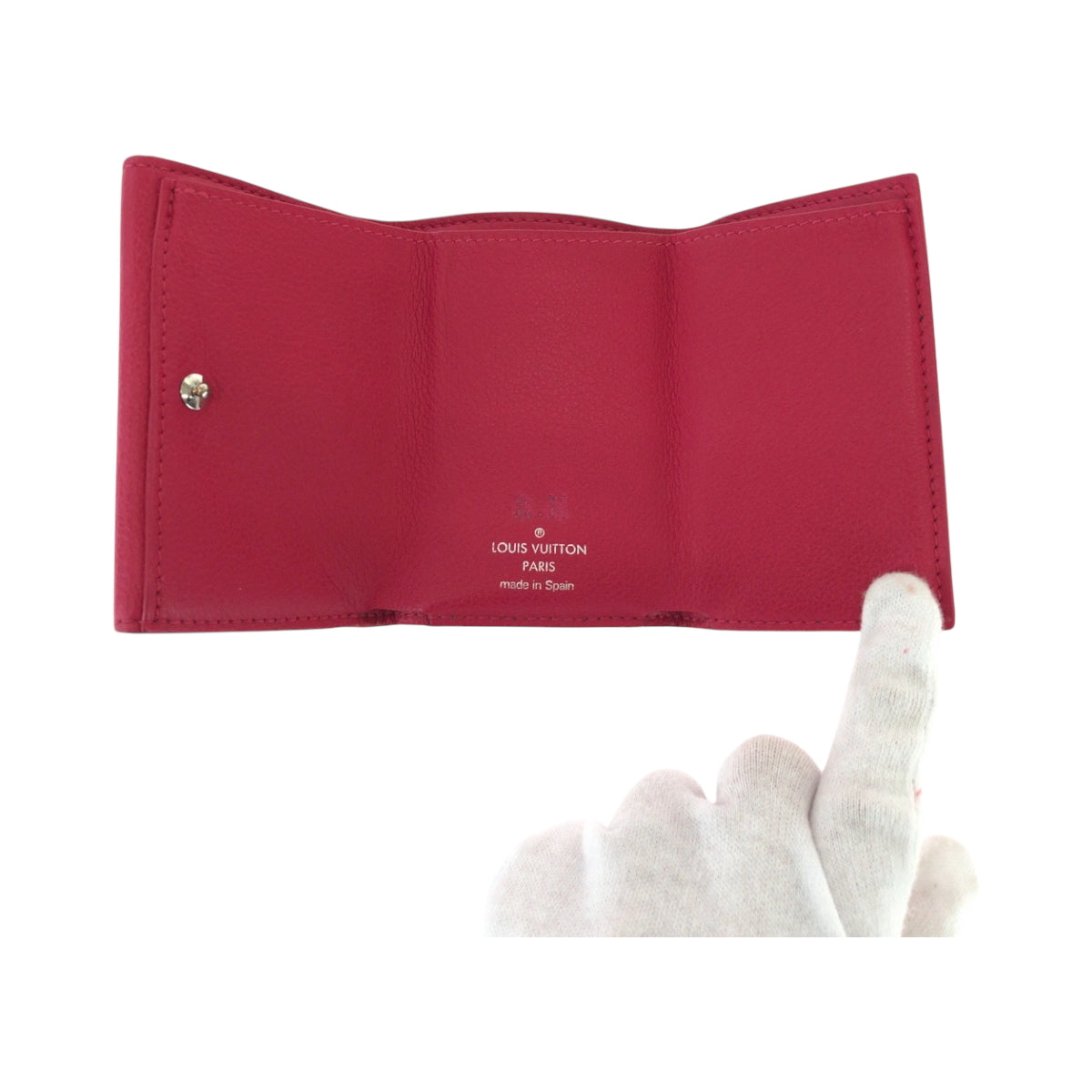 17126
LOUIS VUITTON ルイヴィトン ポルトフォイユ ロック ミニ ピンク シルバー金具 レザー M67858 折財布 コンパクトウォレット  レディース AB27