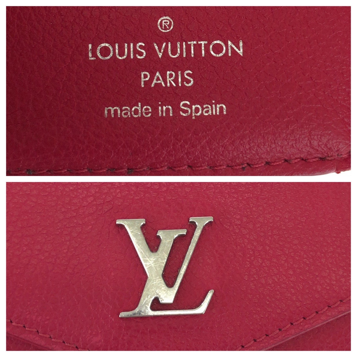 17126
LOUIS VUITTON ルイヴィトン ポルトフォイユ ロック ミニ ピンク シルバー金具 レザー M67858 折財布 コンパクトウォレット  レディース AB27
