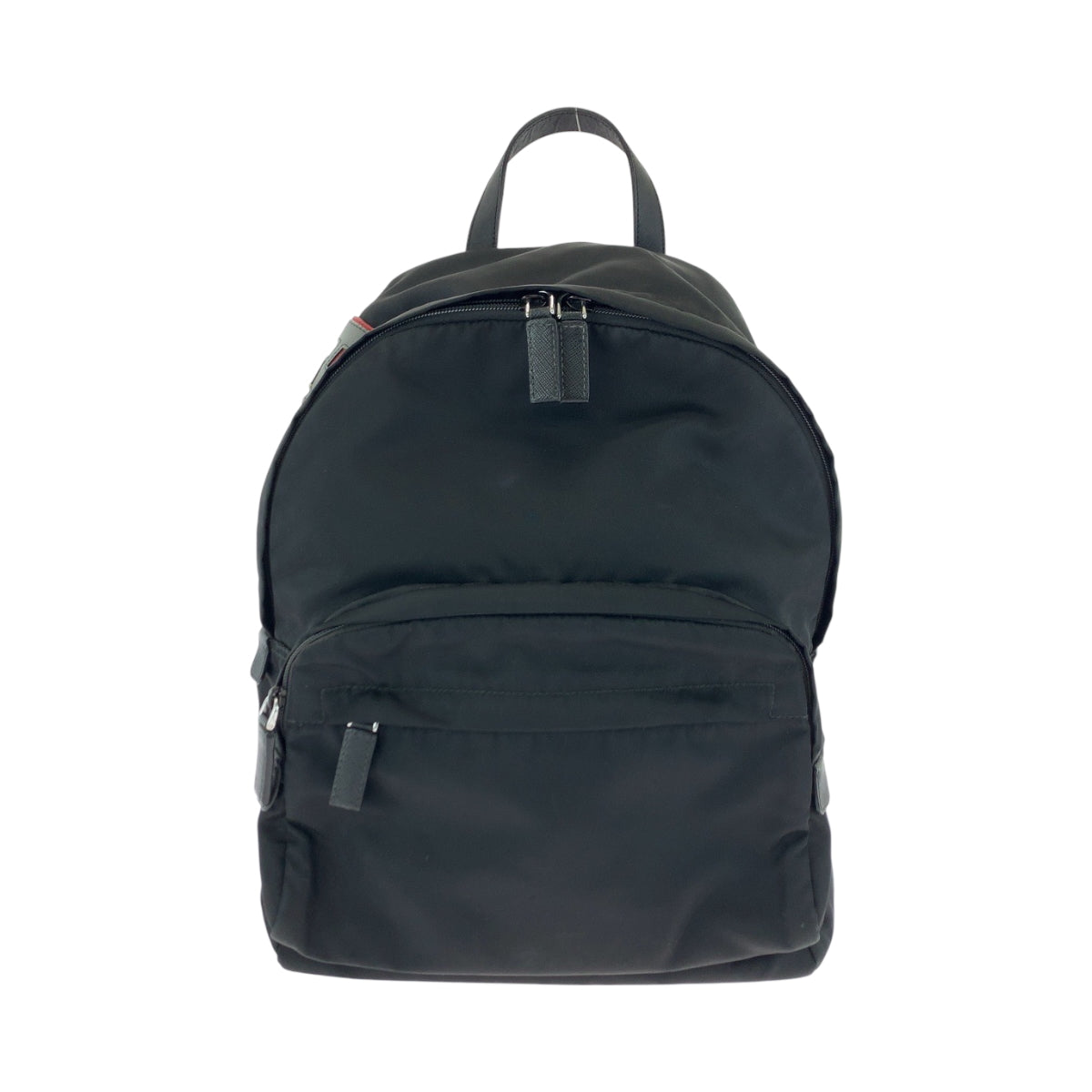 17127
PRADA プラダ テスート ロゴパッチ ブラック 黒 マルチカラー シルバー金具 ナイロン 2VZ135 リュックサック バックパック  メンズ ABP74