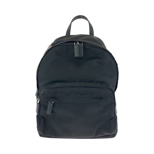 17127
PRADA プラダ テスート ロゴパッチ ブラック 黒 マルチカラー シルバー金具 ナイロン 2VZ135 リュックサック バックパック  メンズ ABP74