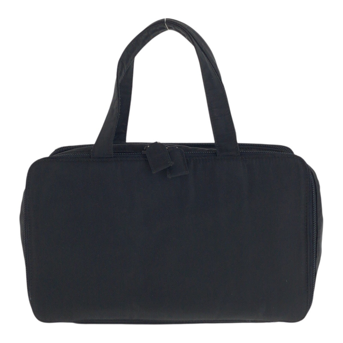17129
PRADA プラダ テスート 三角ロゴプレート ブラック 黒 シルバー金具 ナイロン ハンドバッグ レディース AB