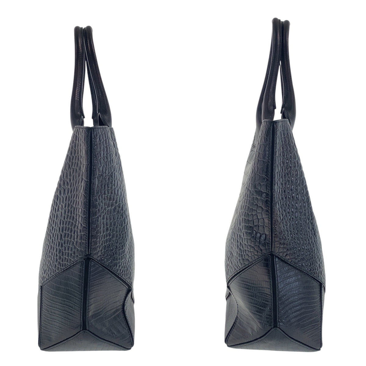 17130
Givenchy ジバンシー 型押し ブラック 黒 シルバー金具 レザー トートバッグ ショルダーバッグ 男女兼用  レディース ABP45