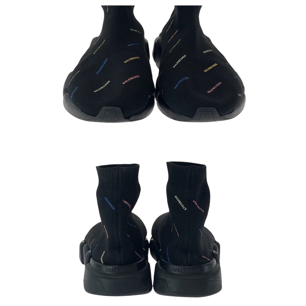 17133
BALENCIAGA バレンシアガ スピード2.0 LT ソックススニーカー サイズ27.5 ブラック 黒 マルチカラー コットン ソックススニーカー  メンズ AB18