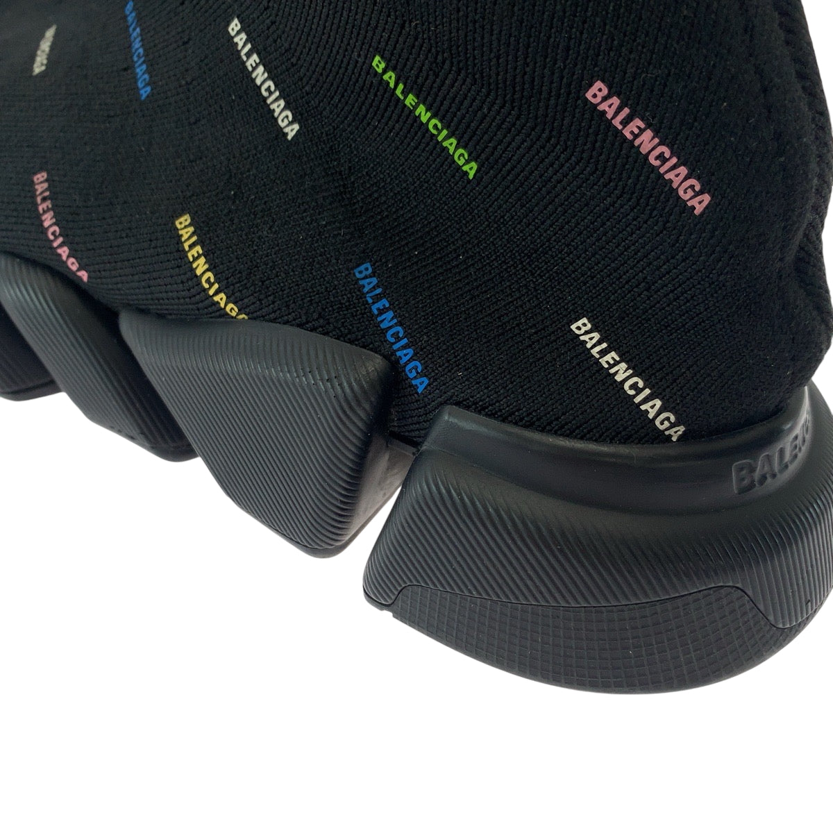 17133
BALENCIAGA バレンシアガ スピード2.0 LT ソックススニーカー サイズ27.5 ブラック 黒 マルチカラー コットン ソックススニーカー  メンズ AB18
