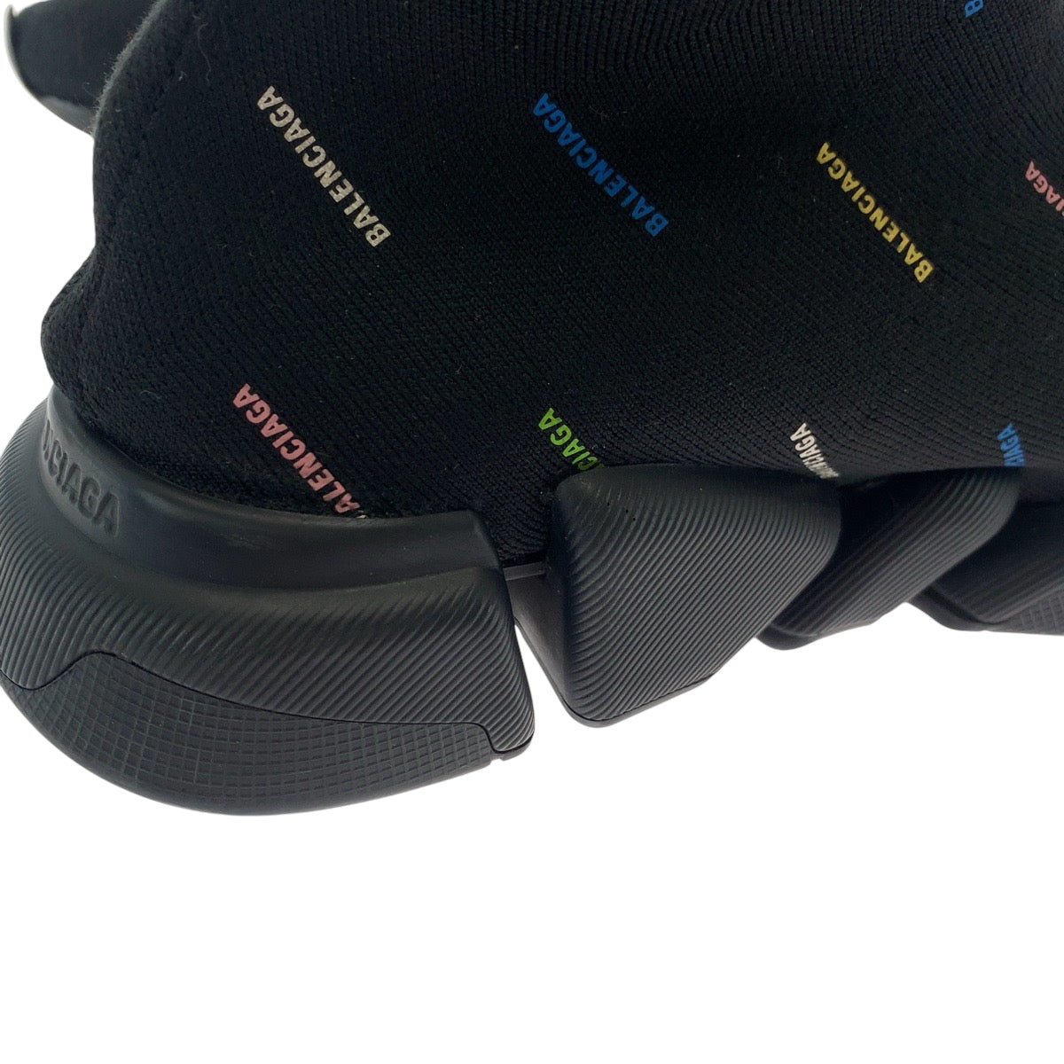 17133
BALENCIAGA バレンシアガ スピード2.0 LT ソックススニーカー サイズ27.5 ブラック 黒 マルチカラー コットン ソックススニーカー  メンズ AB18