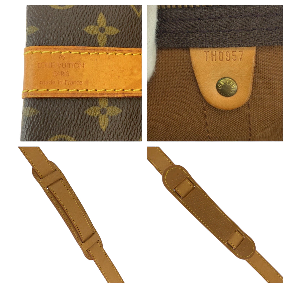 17134
LOUIS VUITTON ルイヴィトン モノグラム キーポル50 バンドリエール 男女兼用 ブラウン ゴールド金具 PVC M41416 ショルダーバッグ ボストンバッグ 2way メンズ AB74