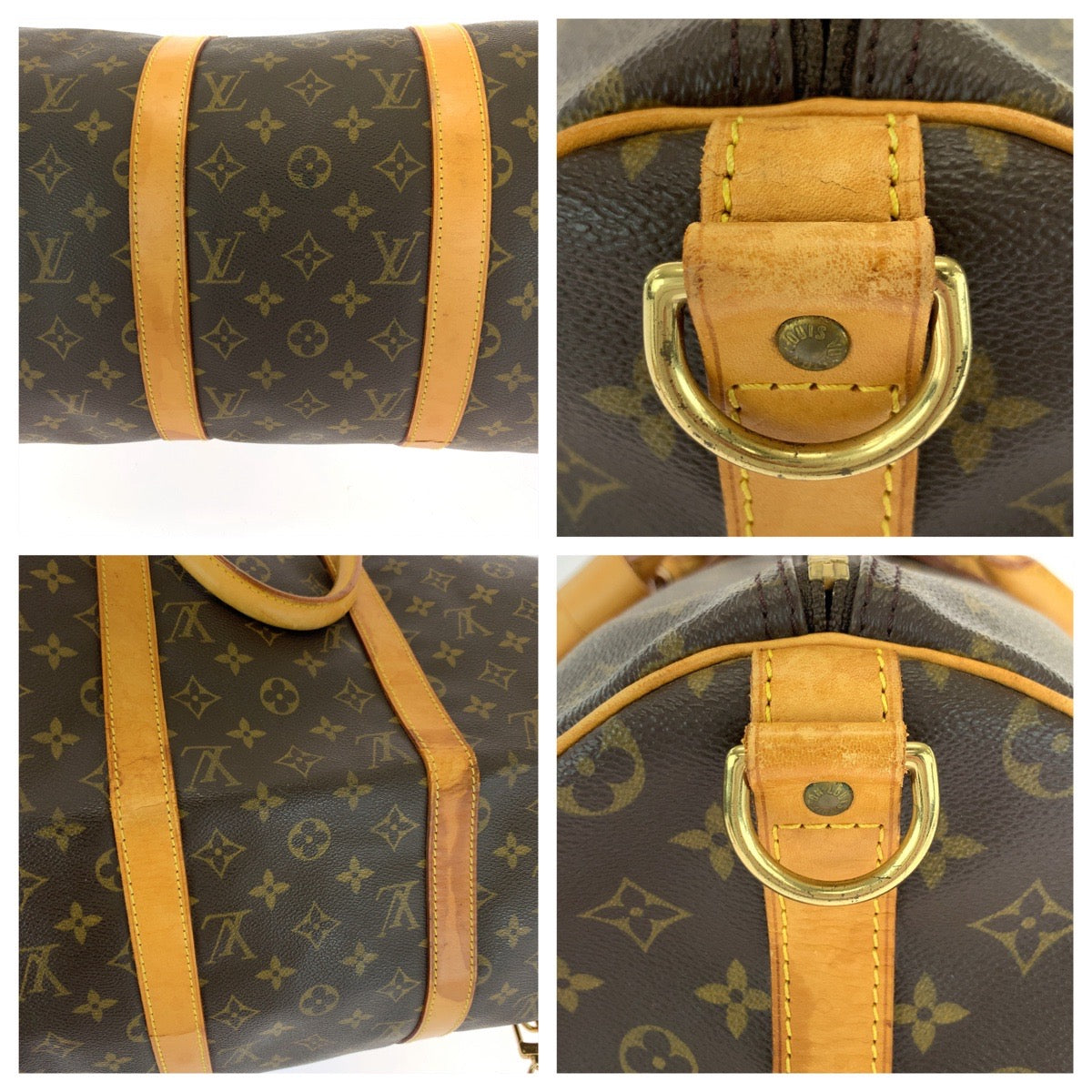 17134
LOUIS VUITTON ルイヴィトン モノグラム キーポル50 バンドリエール 男女兼用 ブラウン ゴールド金具 PVC M41416 ショルダーバッグ ボストンバッグ 2way メンズ AB74