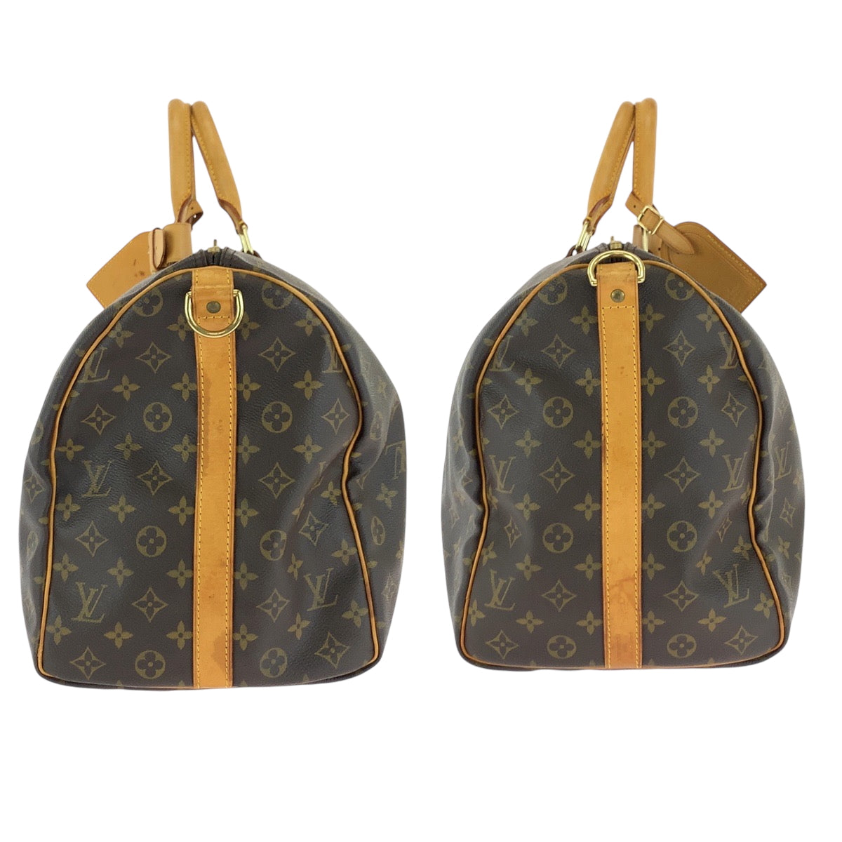 17134
LOUIS VUITTON ルイヴィトン モノグラム キーポル50 バンドリエール 男女兼用 ブラウン ゴールド金具 PVC M41416 ショルダーバッグ ボストンバッグ 2way メンズ AB74