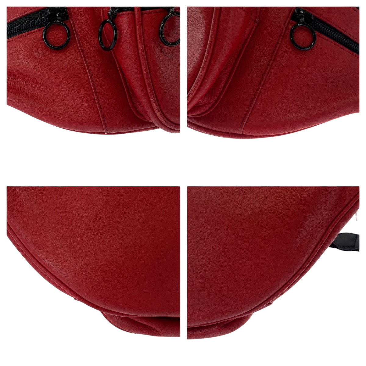 17136
Alexander Wang アレキサンダーワン アッティカ ファニーパック 男女兼用 レッド ブラック ブラック金具 レザー ウエストバッグ バムバッグ  メンズ A23