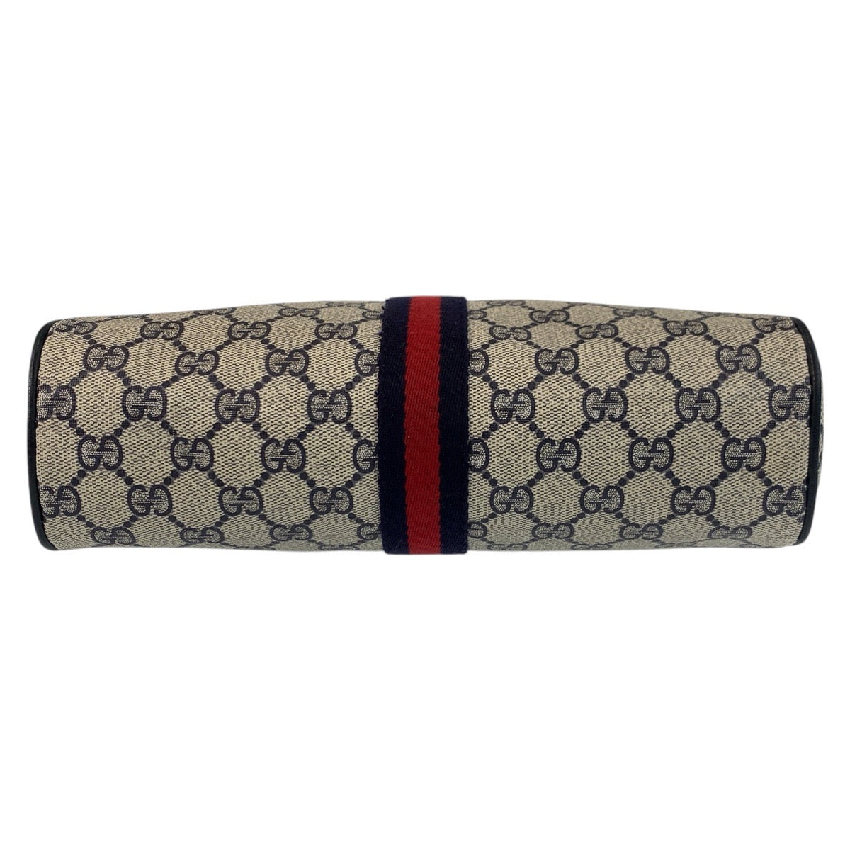 17140
GUCCI グッチ シェリーライン オールドグッチ グレー ネイビー ゴールド金具 GGスプリームキャンバス / レザー 10 02 005 ショルダーバッグ ポシェット  レディース
