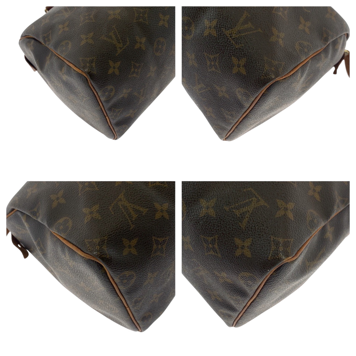17141
LOUIS VUITTON ルイヴィトン モノグラム スピーディー25 ブラウン ゴールド金具 PVC M41528 ハンドバッグ ミニボストンバッグ  レディース